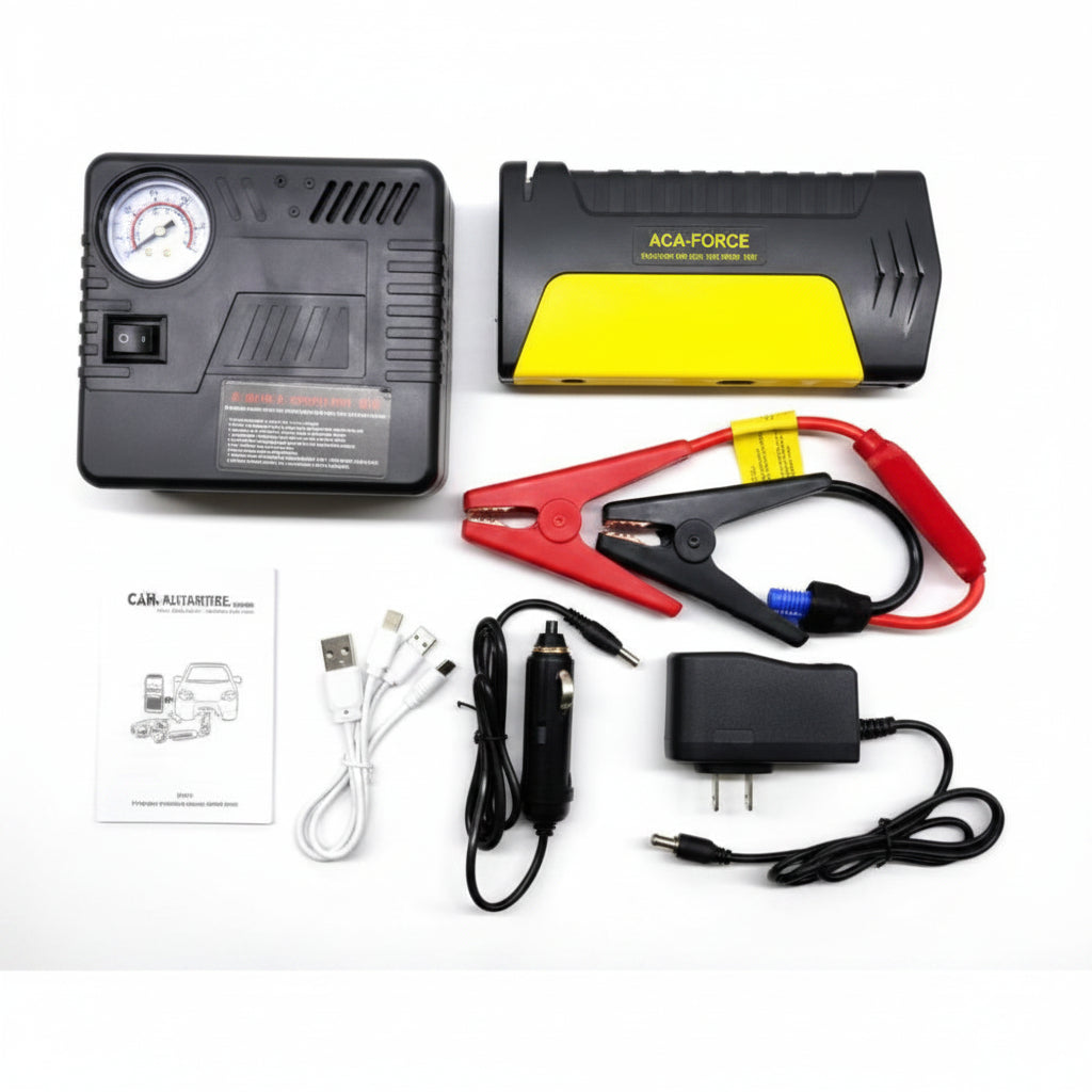 JUMPER DE VEHICULO TM15 + BOMBA DE AIRE KIT TODO EN UNO MD-10505