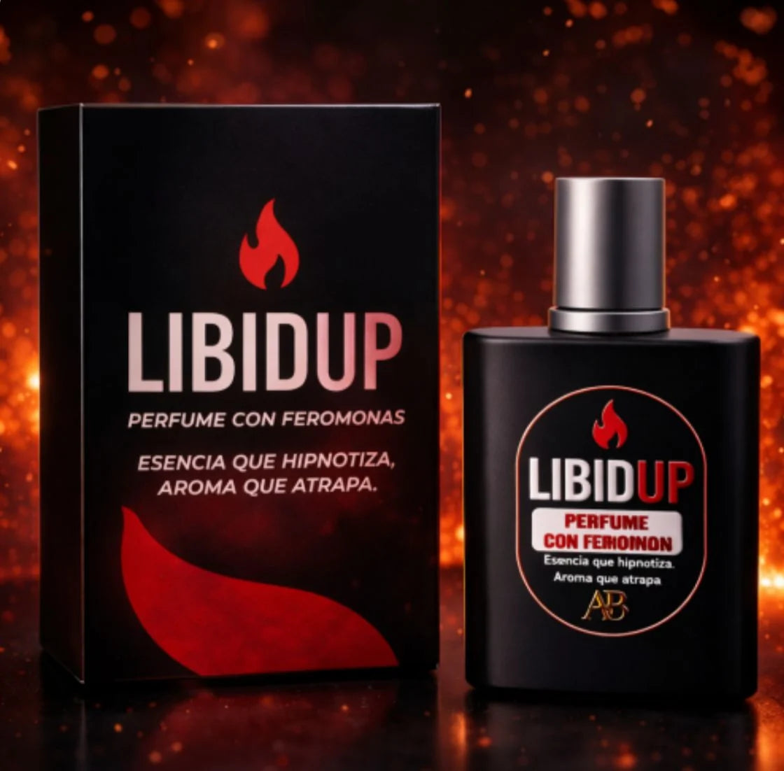PERFUME VIRAL CON FEROMONAS LIBIDUP HOMBRE (50ML ÚNICO