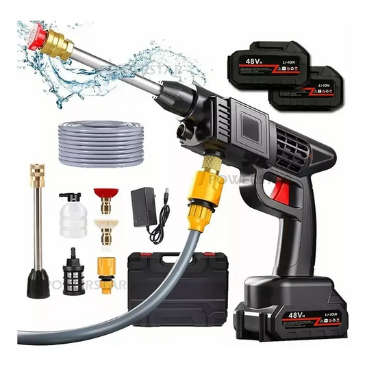 🚿 HIDROLAVADORA INALÁMBRICA DE 2 BATERÍAS 48W